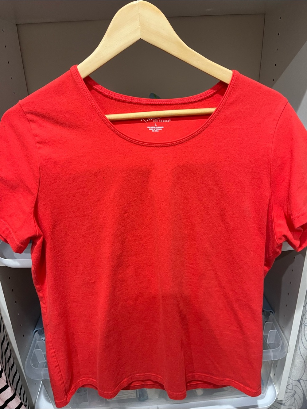 Kim Rogers Red Short Sleeve Crewneck Tee